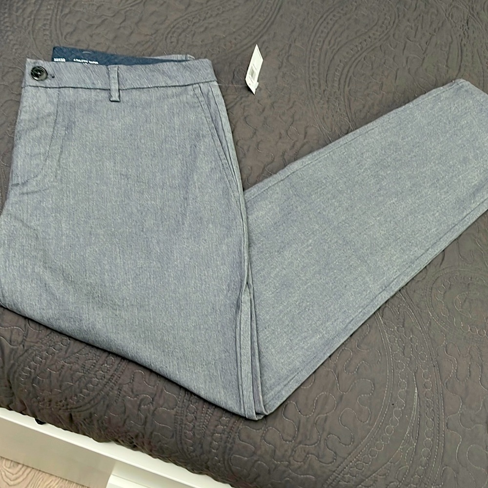 Brand New Old Navy Athletic Taper pants light denim color 32 x 32